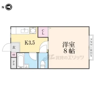 カサブランカZEZE【102号室】の間取り