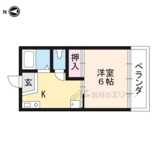 レユニオン膳所【207号室】の間取り
