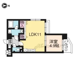 プラネシア星の子京都御所【604号室】の間取り
