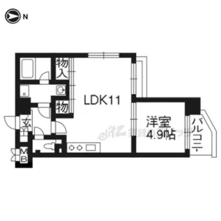 プラネシア星の子京都御所【204号室】の間取り