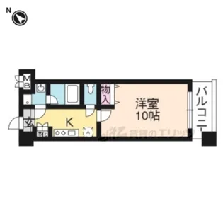 プラネシア星の子山科三条【8階】の間取り