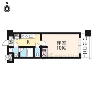 プラネシア星の子山科三条【10階】の間取り