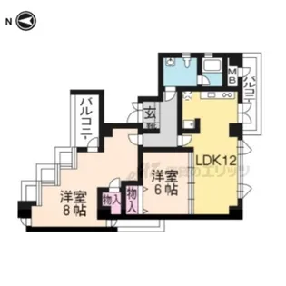 ブレインズ一乗寺【5F号室】の間取り
