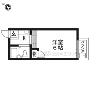 花園橋ハイツ【203号室】の間取り