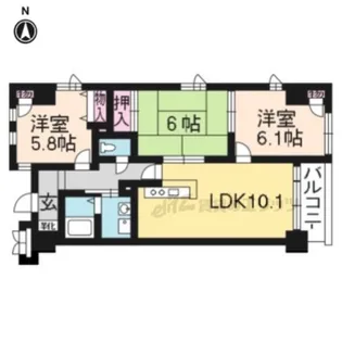 スペシャリー堀川【801号室】の間取り