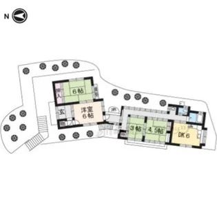京都府京都市右京区梅ケ畑広芝町【一戸建】の間取り