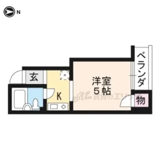 コモディタ竹屋町【C-3号室】の間取り