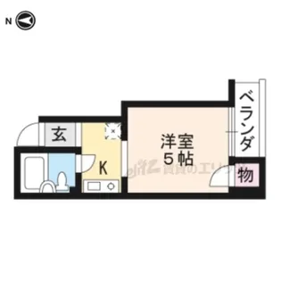 コモディタ竹屋町【C-2号室】の間取り