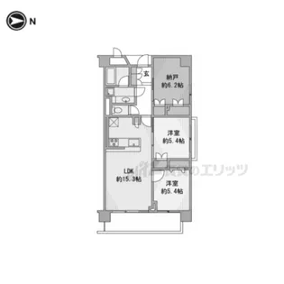 グランディム京都烏丸五条【807号室】の間取り