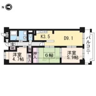 アネックス【603号室】の間取り