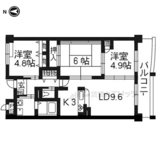 コンフォート深煌【1階】の間取り