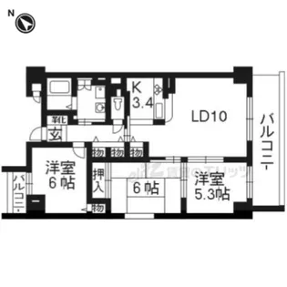 古西町446【2階】の間取り
