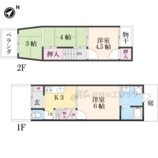 京都府京都市北区鷹峯黒門町【一戸建】の間取り