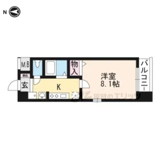 エスタシオン・デ・山科三品【402号室】の間取り