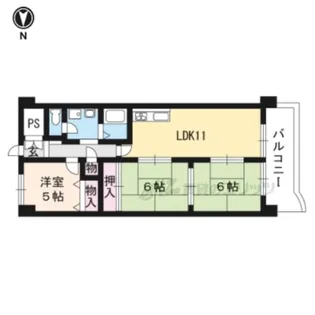 ビバリーマンション?【501号室】の間取り