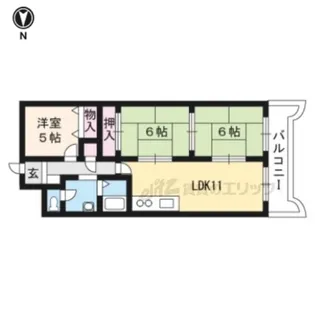 ビバリーマンション?【504号室】の間取り