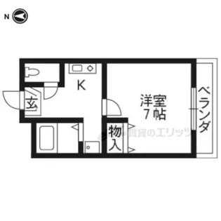 パルデンス洛東【202号室】の間取り