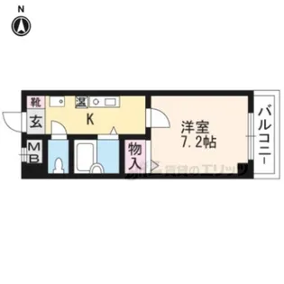 ハイツグリーンハーモニー?【203号室】の間取り