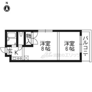Tiffany Heights【102号室】の間取り