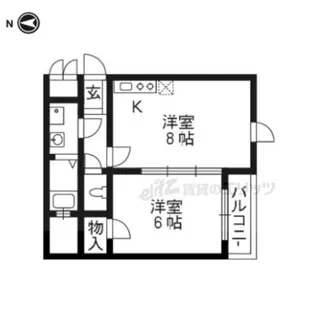CASA GRAN西院【203号室】の間取り