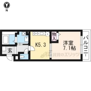 ヴィラ・フロレスタ【203号室】の間取り