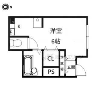 メゾン陽生【203号室】の間取り