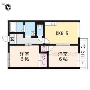 フレグランスKOYU【101号室】の間取り
