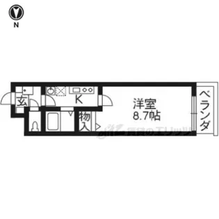 ビレイユ真英七条本町【205号室】の間取り