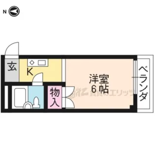 1Kの間取り画像
