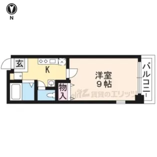 ハウスセゾン両替町【801号室】の間取り