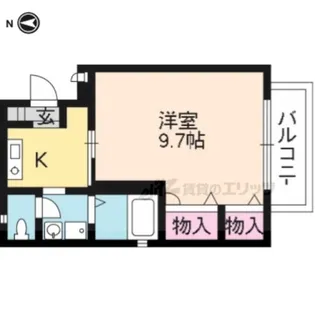 ラフォーレ西ノ京3【201号室】の間取り