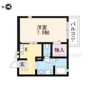 ラフォーレ西ノ京3【202号室】の間取り