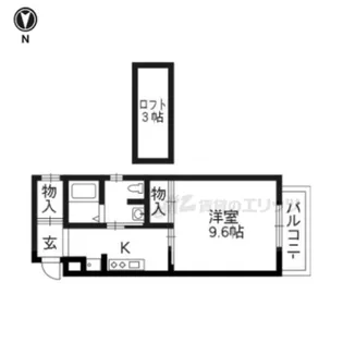 estudio comodo【305号室】の間取り