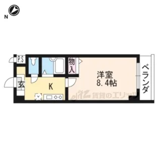 1Kの間取り画像