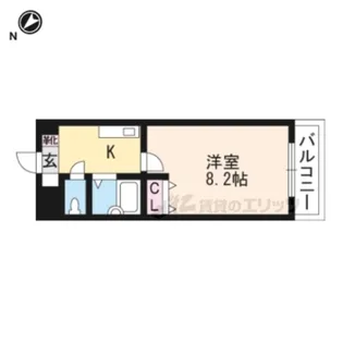 1Kの間取り画像