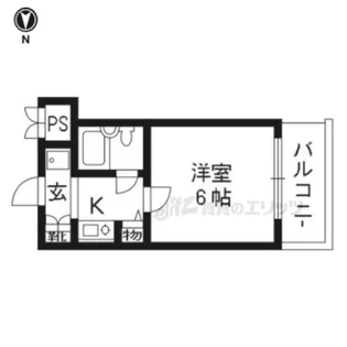 DETOM?1烏丸鞍馬口?【302号室】の間取り