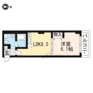 プリモフィオーレ室町【401号室】の間取り