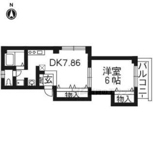 プレステージ琴弾山【302号室】の間取り