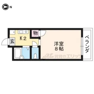 銀頂ハイツME【105号室】の間取り