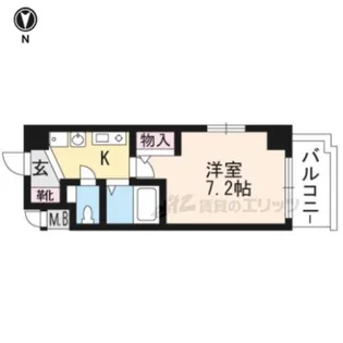 EC京都烏丸?ジャパニズム【303号室】の間取り