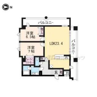 メディナ烏丸御池【12階】の間取り