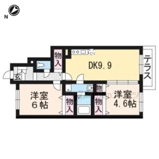 オーベルジュ【1階】の間取り