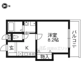 アソルティ西院【3階】の間取り
