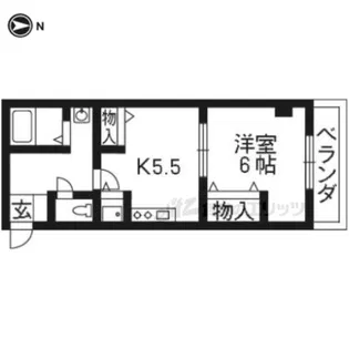 ラモーダ西院【303号室】の間取り
