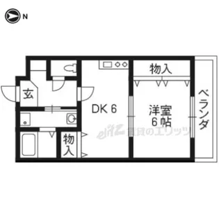 ラモーダ西院【306号室】の間取り