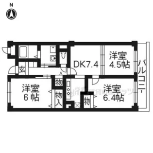 ヴィラ・アルシオーネ【306号室】の間取り