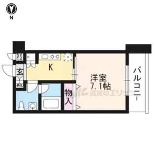レジュールアッシュ清水【506号室】の間取り