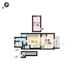 シダーコンフォール弐番館【2階】の間取り
