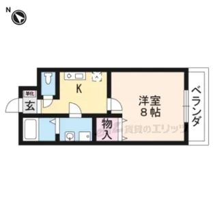 めぞん我楽舎【1階】の間取り