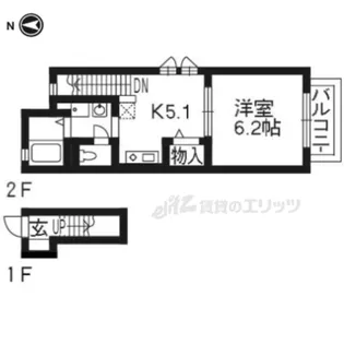 ディアコートN【2階】の間取り